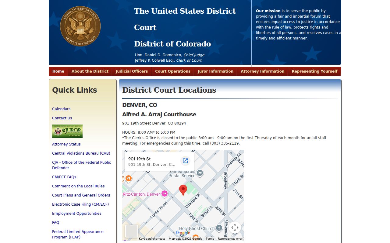 Washington County municipal warrant compared with federal court locations